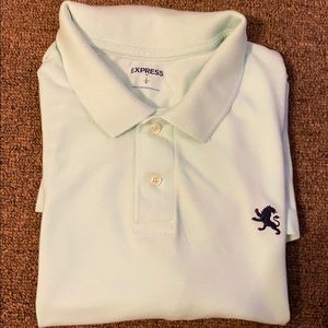 2-button polo shirt.